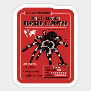 Multi-Legged Horror Hamster Sticker